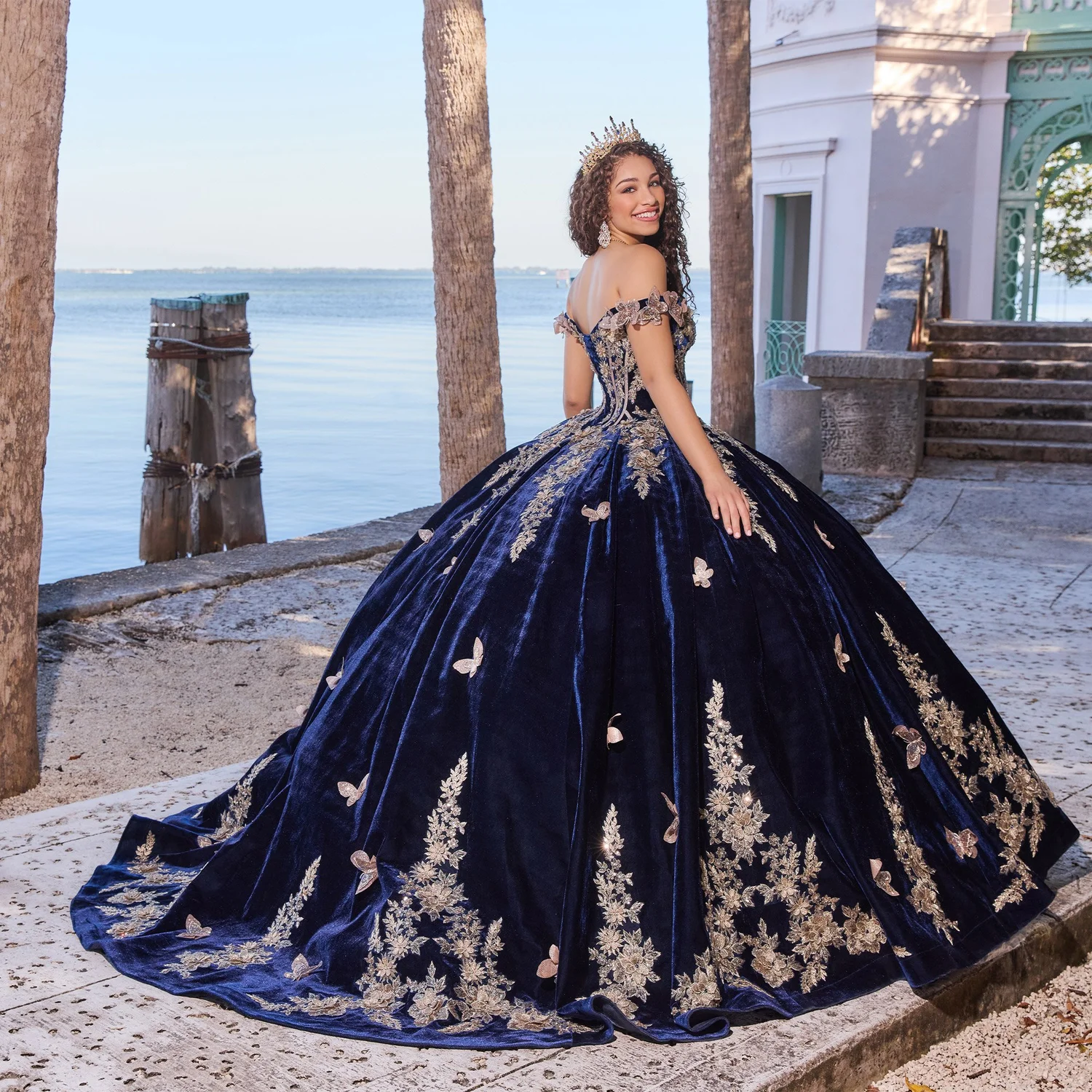 Black And Blue Quinceanera Dresses