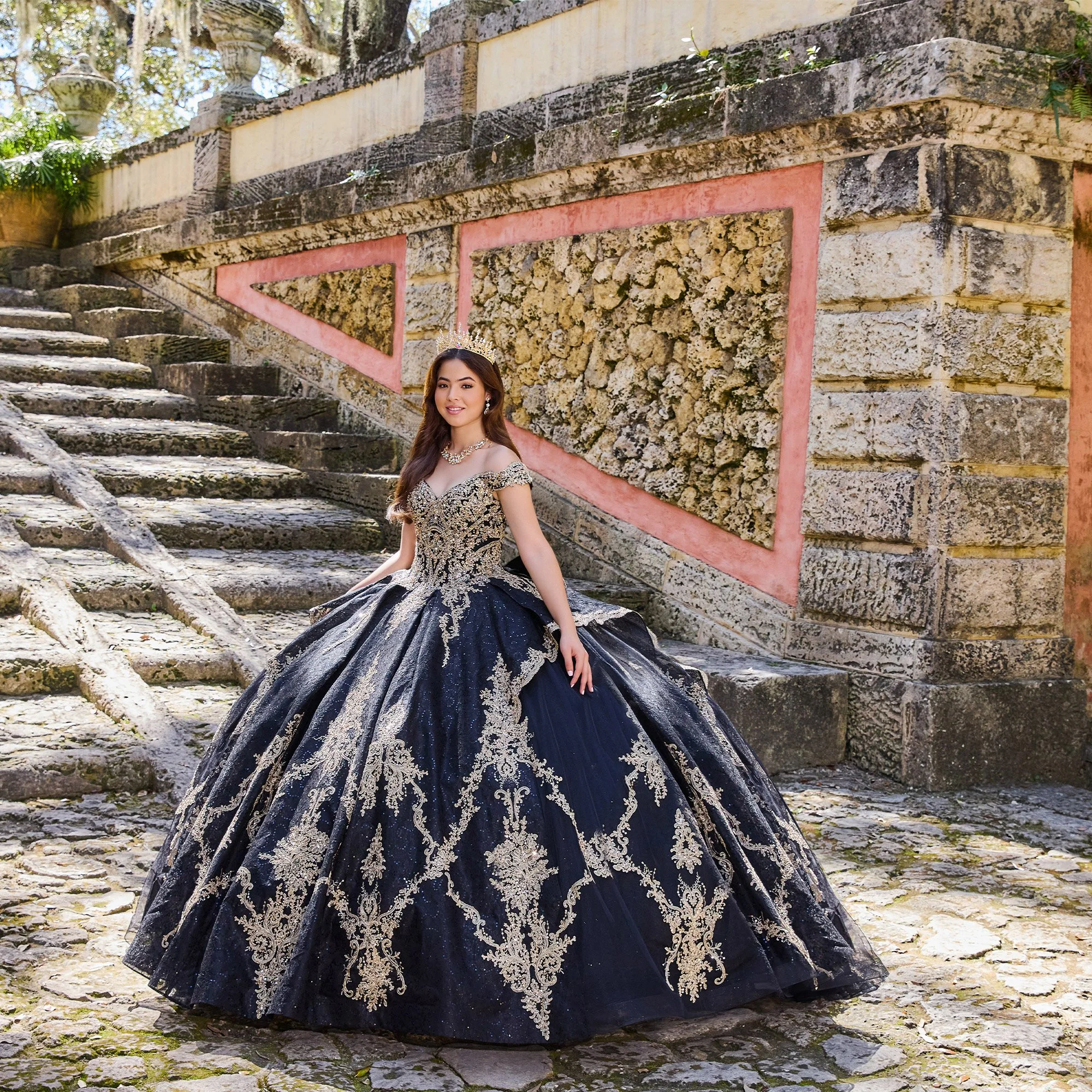 Black Quinceanera Dress from Princesa by Ariana Vara PR22141