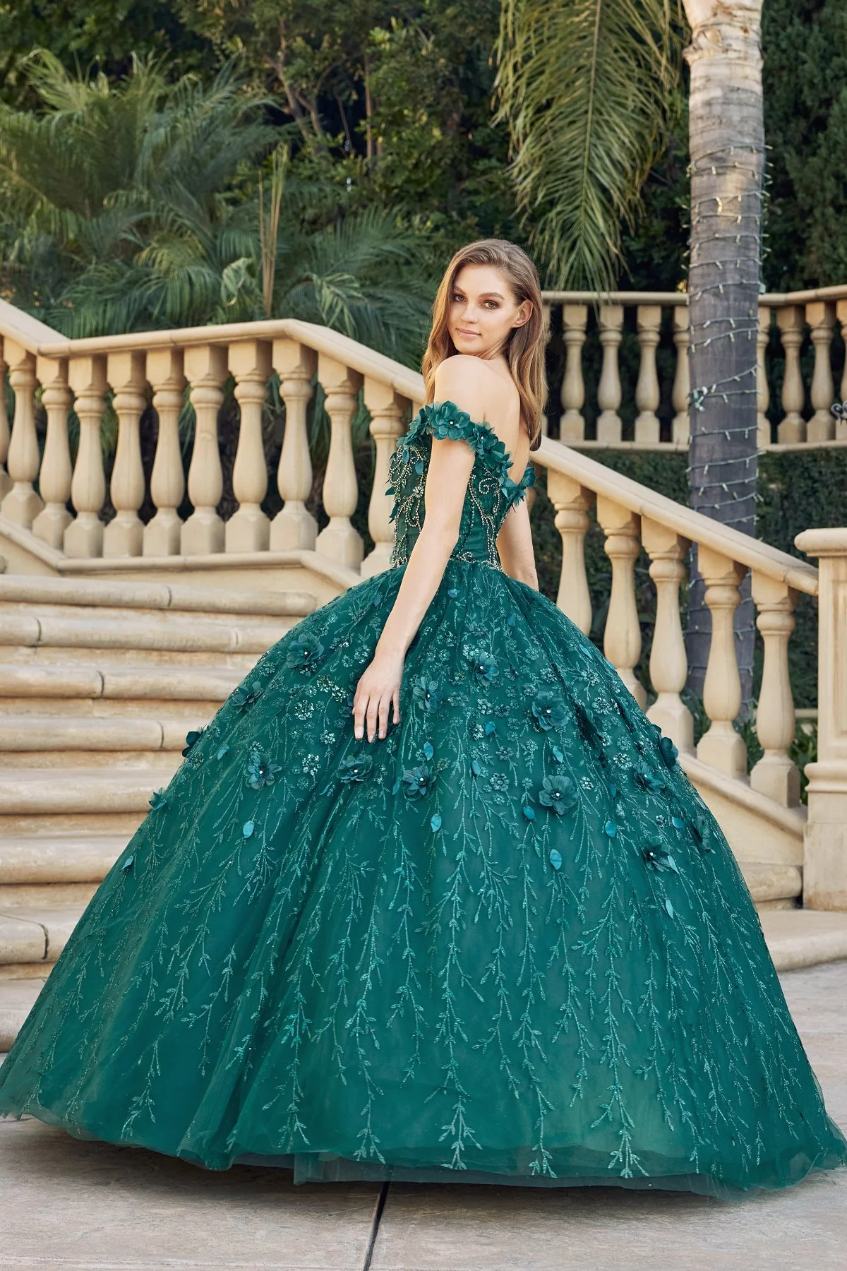 Emerald Green Quinceanera Dress JT1443 — Danielly's Boutique