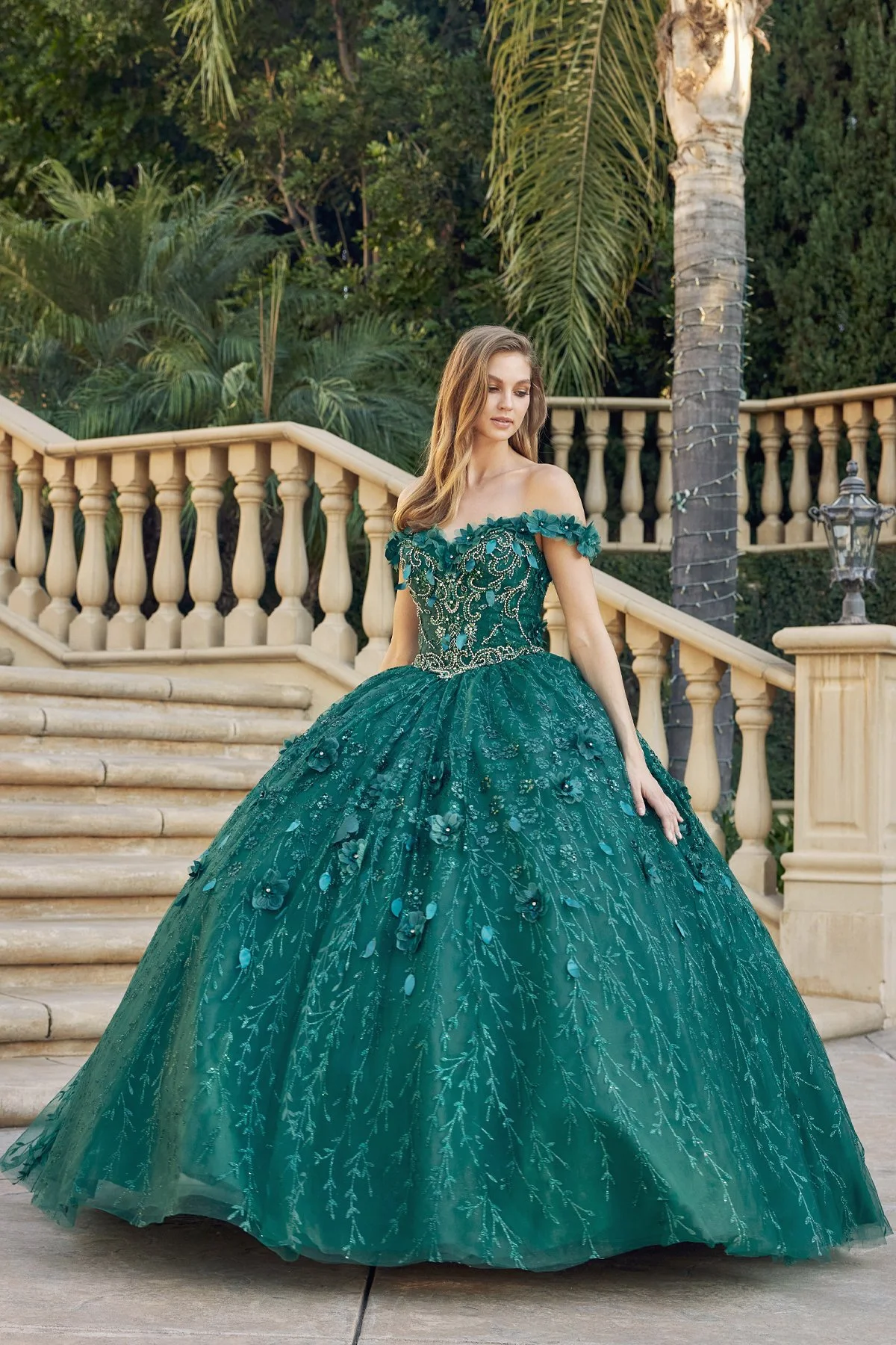 Emerald Green Quinceanera Dress JT1443 — Danielly's Boutique