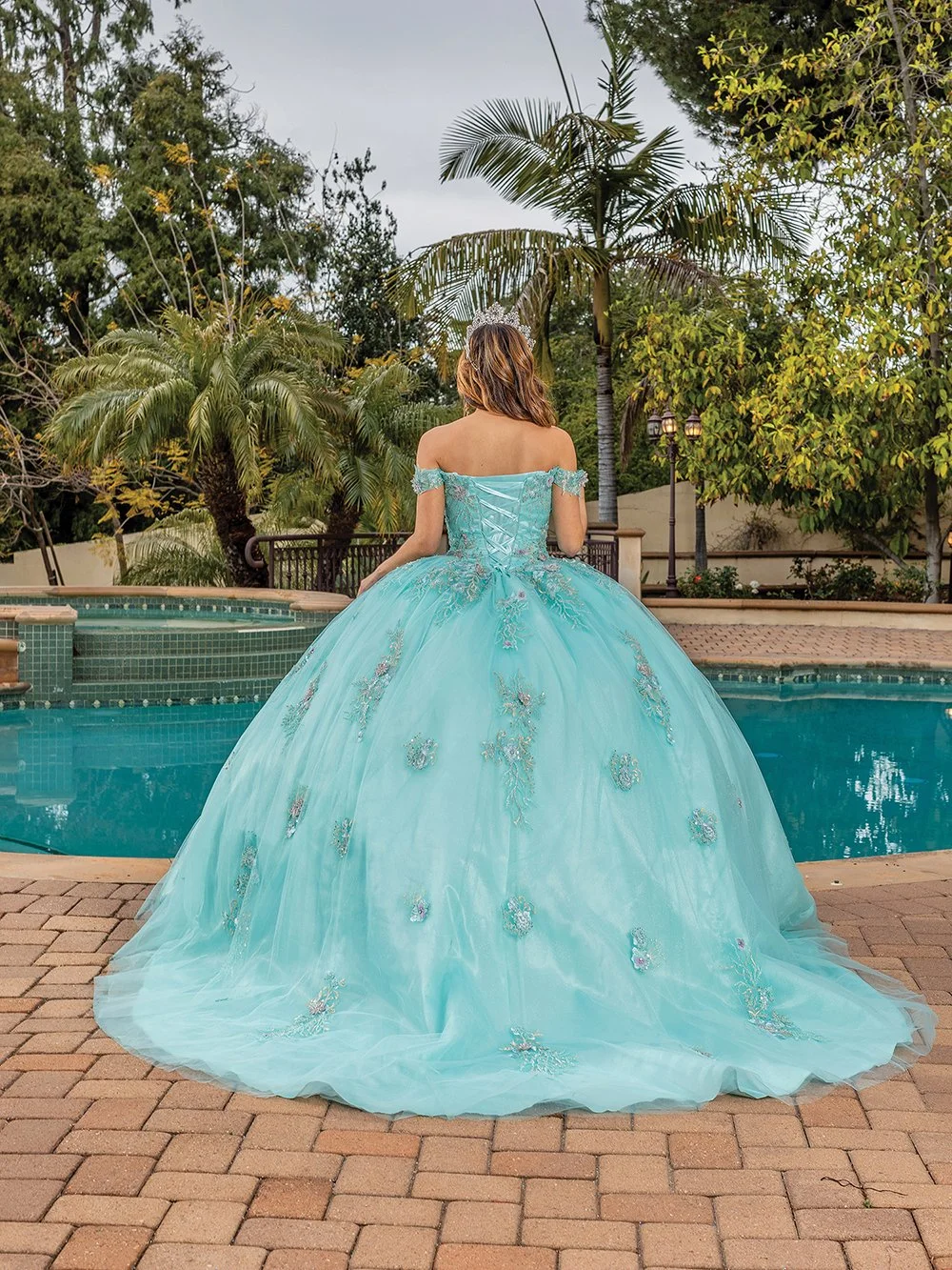 15 dresses aqua green Morilee 89425 Aqua Quinceañera Dress main image 1