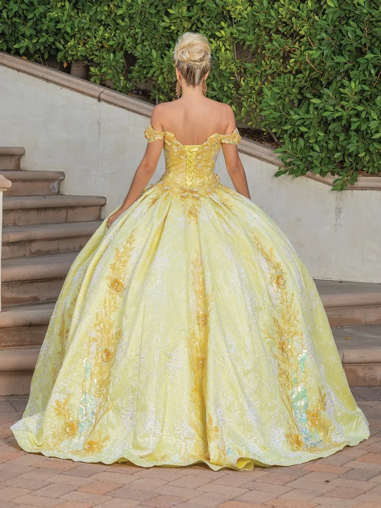 Yellow Quinceanera Dress- DQ1772 — Danielly's Boutique