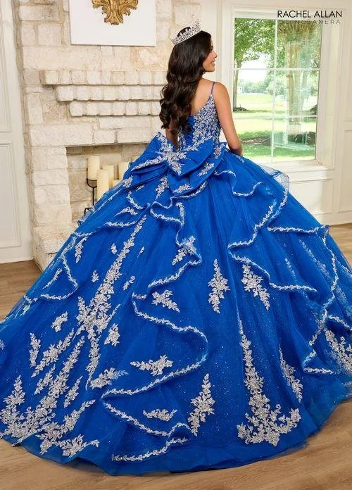 Royal Blue Quince Dresses Royal Blue-Silver Quinceañera Dress