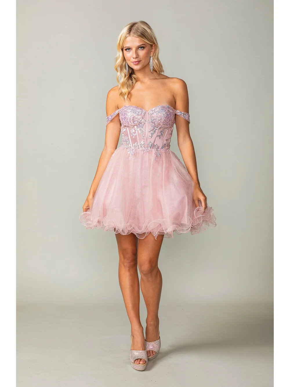 pink dama dresses Piryt line Sleeve Style Dotty | DAMA Couture