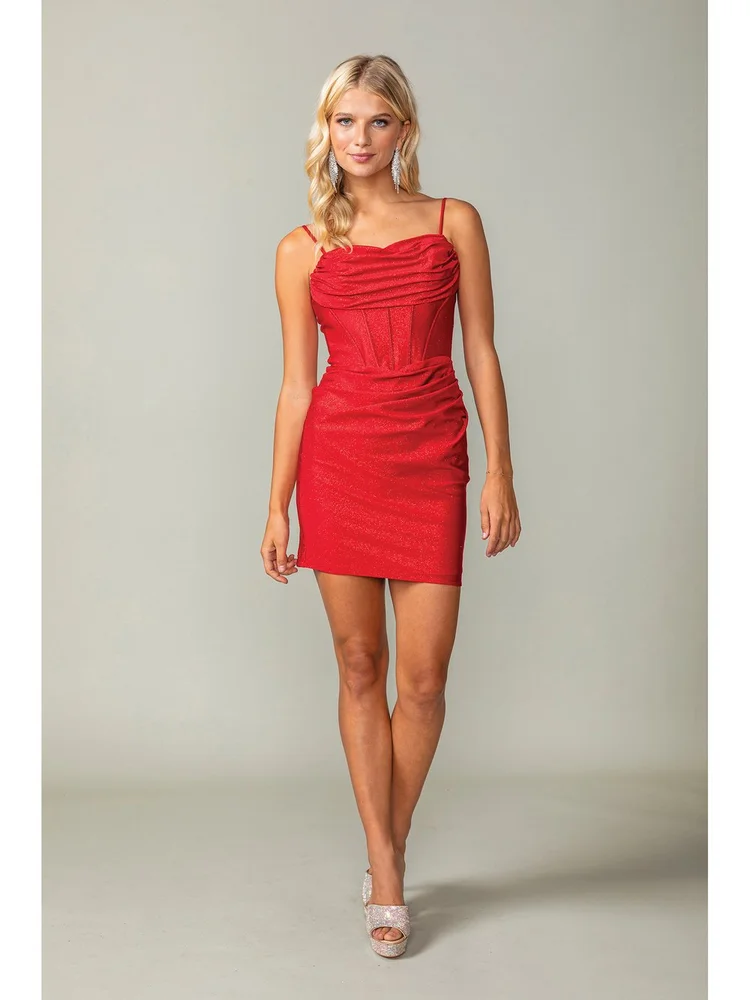 bodycon red homecoming dresses Cheap Tighted Red Homecoming Dresses Short Beaded Back To School Dress | Red Homecoming