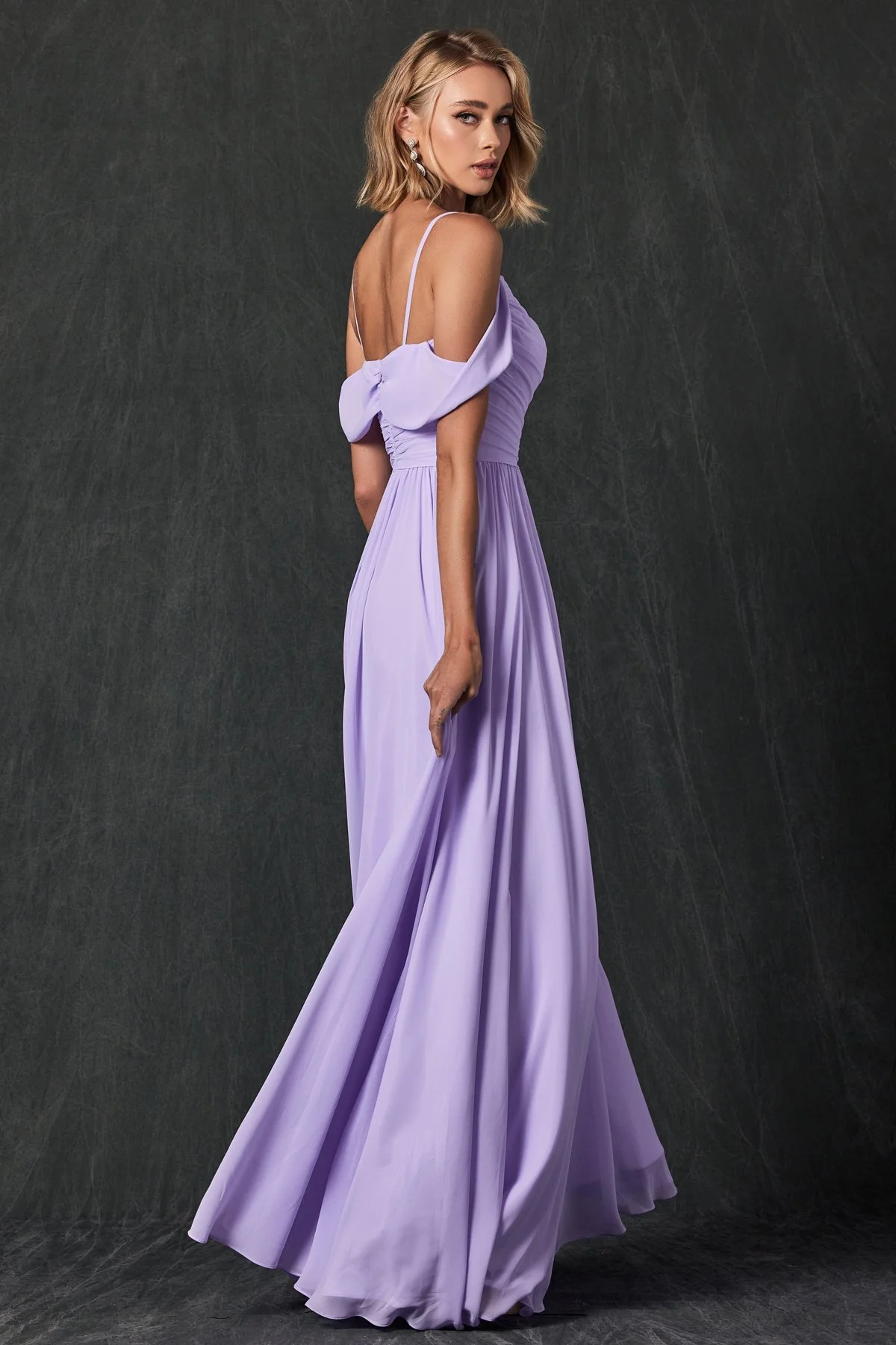 Elegant and affordable Off the Shoulder Bridesmaid gown (Copy)