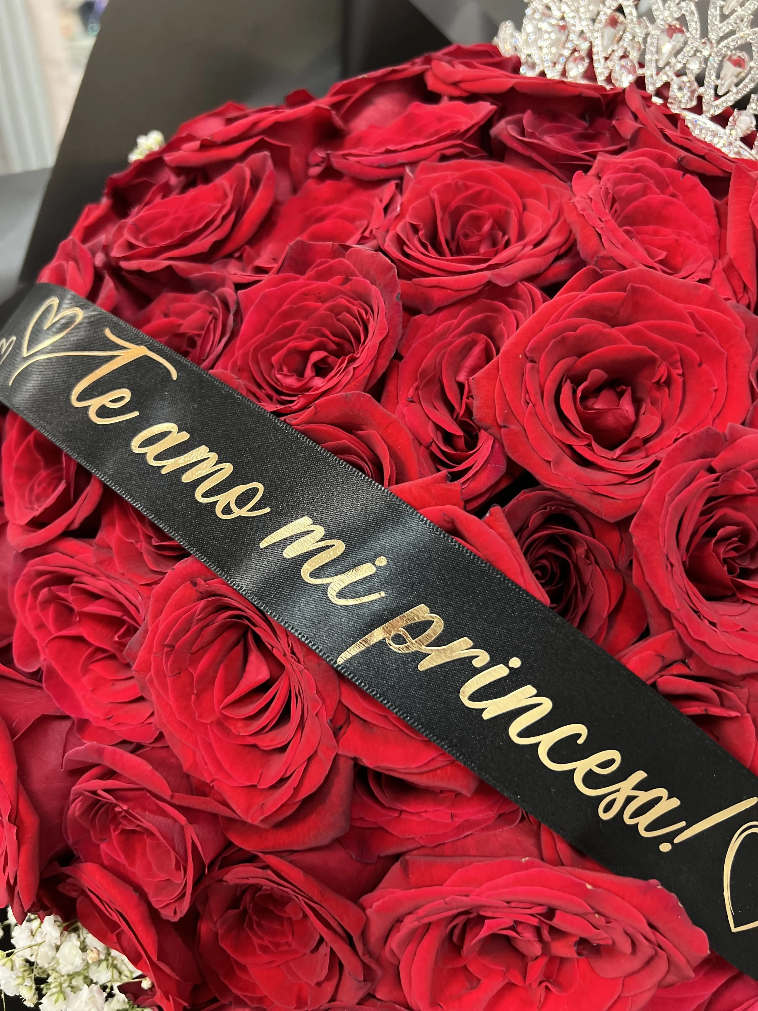 75 all rose bouquet. Ramo buchon herndon, sterling, reston, leesburg, virginia, loudoun county, fairfax county, engagement bouquet, valentine rose bouquet