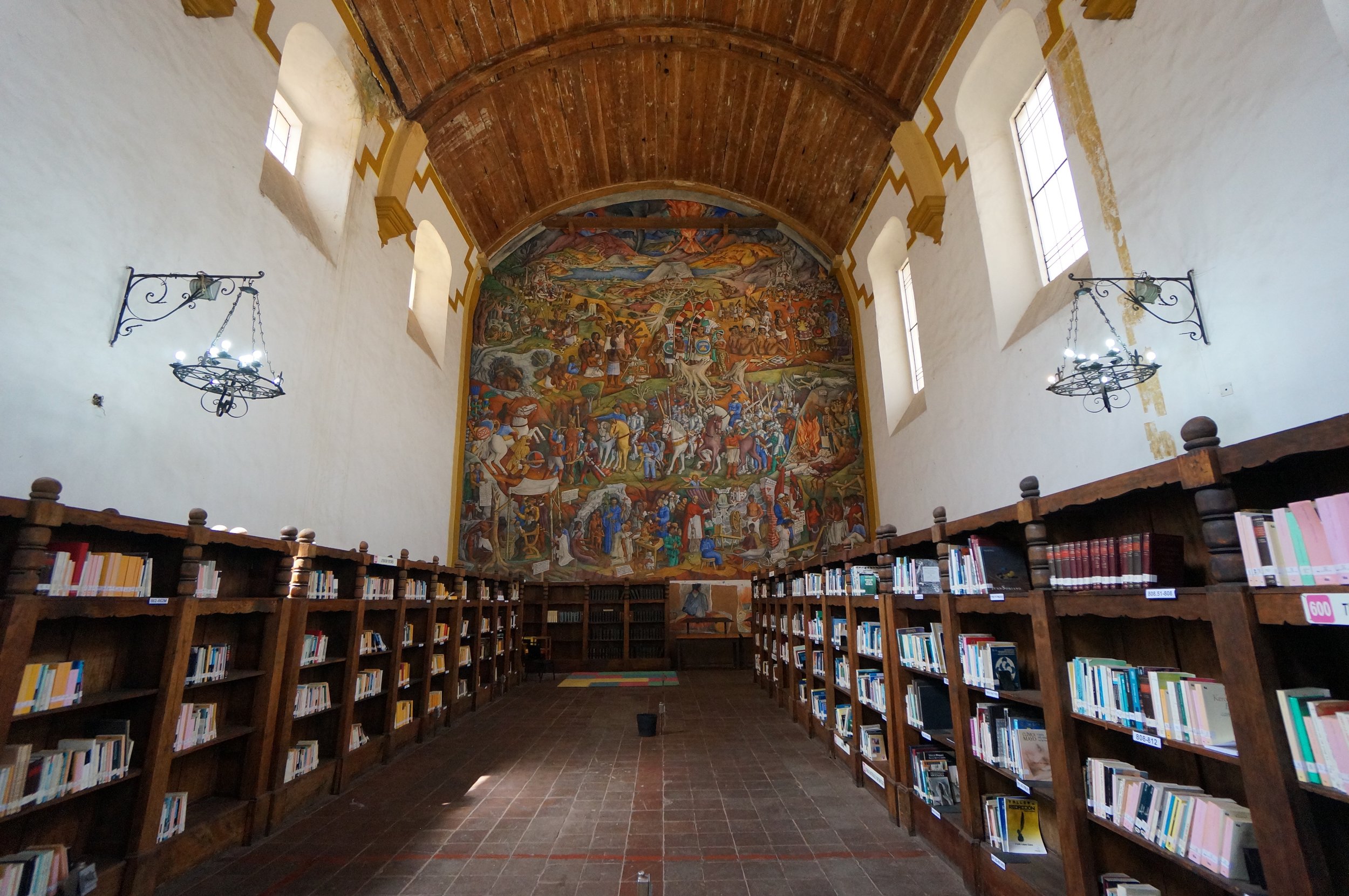 The public library in Patzcuaro, Mexico.