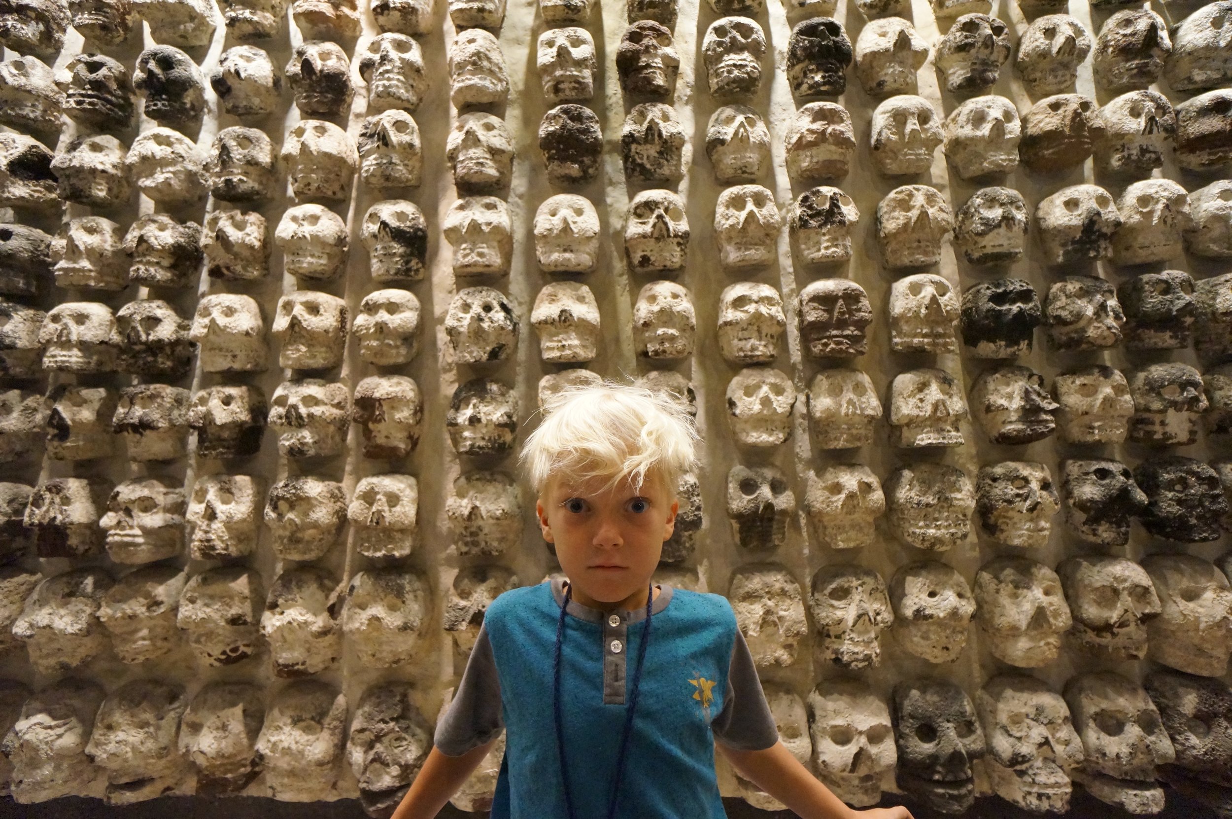 Learning about ancient civilizations, battles, spirituality, and human sacrifice at a museum in Mexico City.