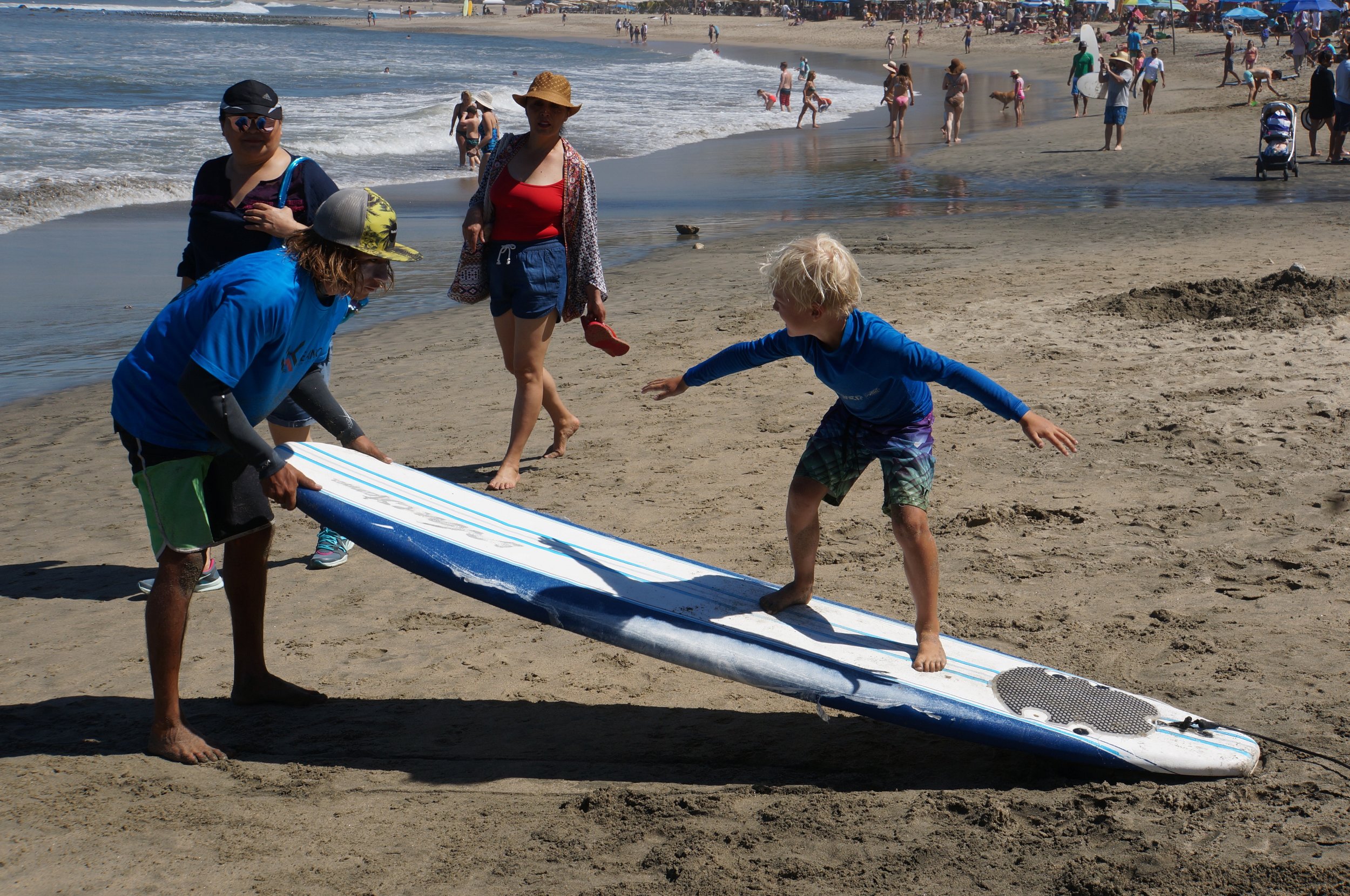 Surf lessons in Sayulita.