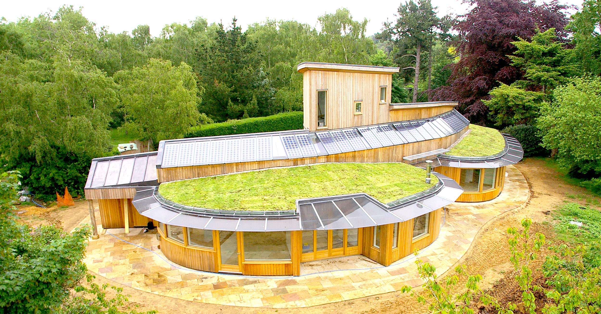 Robin's Hill replacement dwelling in aldeburgh suffolk modece architects eco house curved