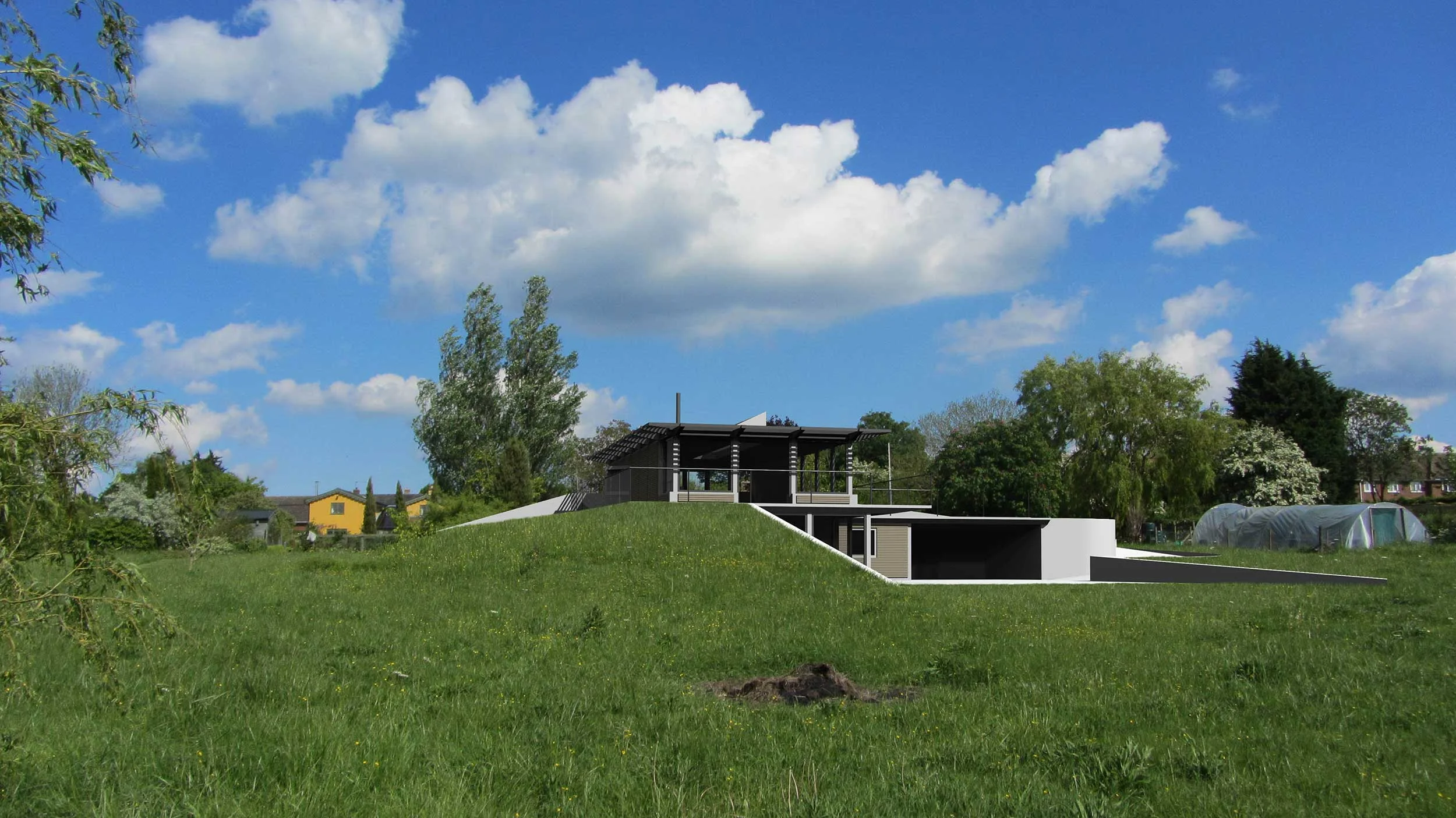 Planning approval for earth sheltered home