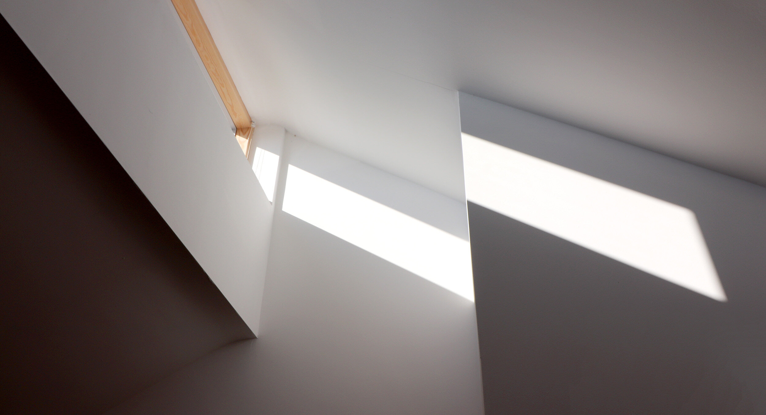 light from first floor clerestory in suffolk ecohouse