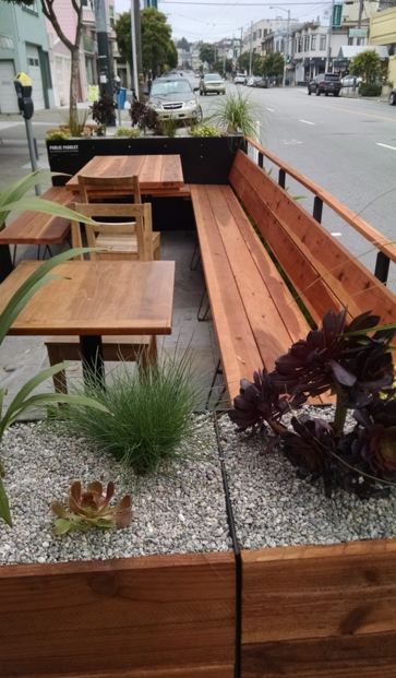  Steelwork for Cinderella Bakery Parklet. San Francisco, CA. 