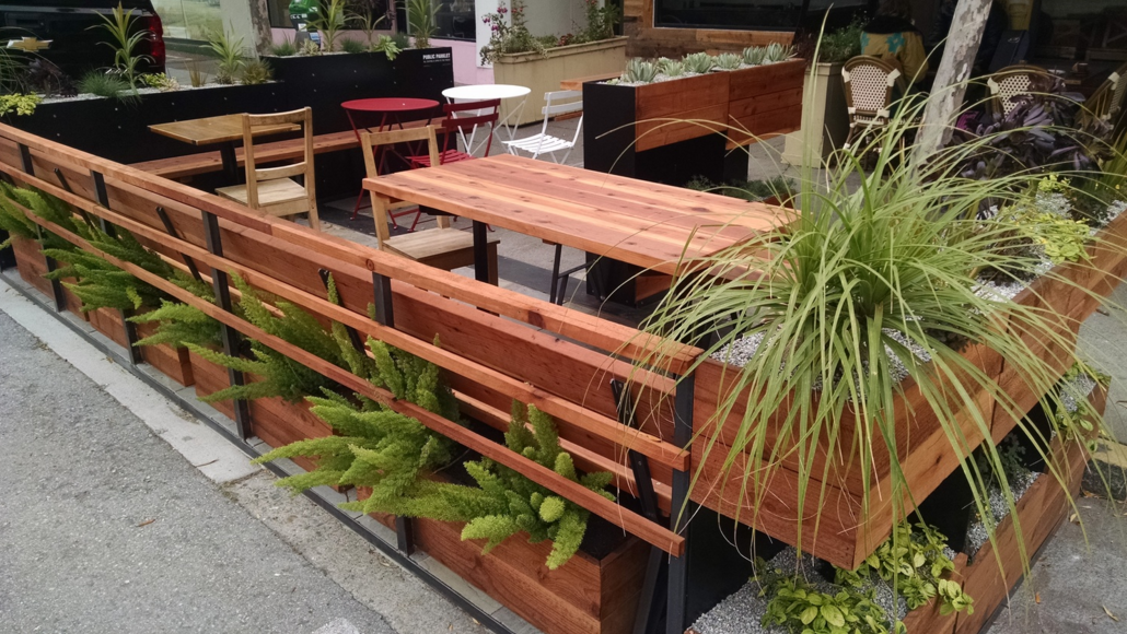  Steelwork for Cinderella Bakery Parklet. San Francisco, CA. 