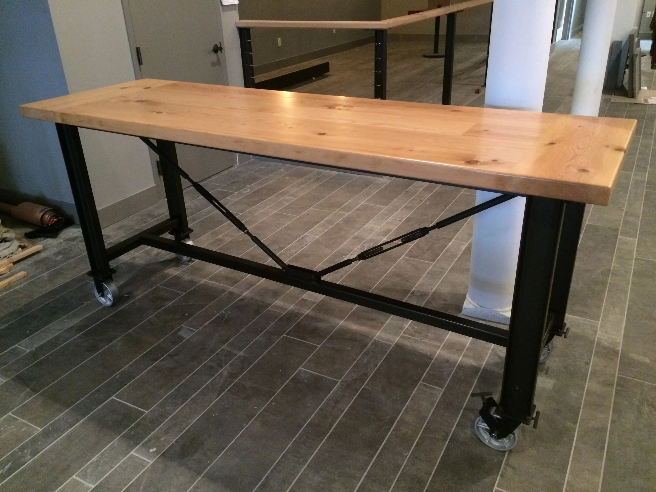  Eight-foot community table. San Francisco, CA. 