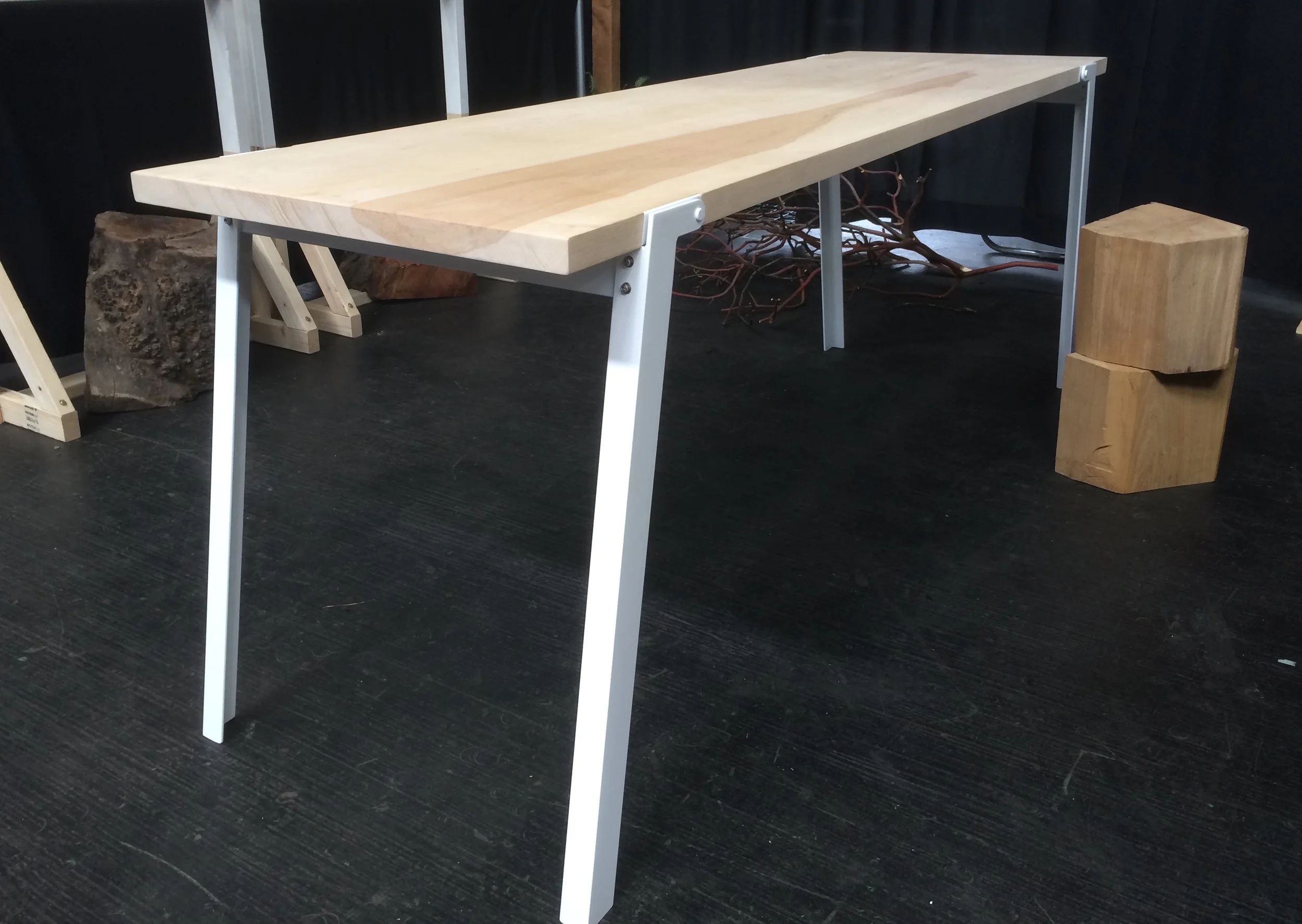  Seven foot folding biergarten table. Collaboration with Julian Paul.&nbsp;Oakland, CA. 