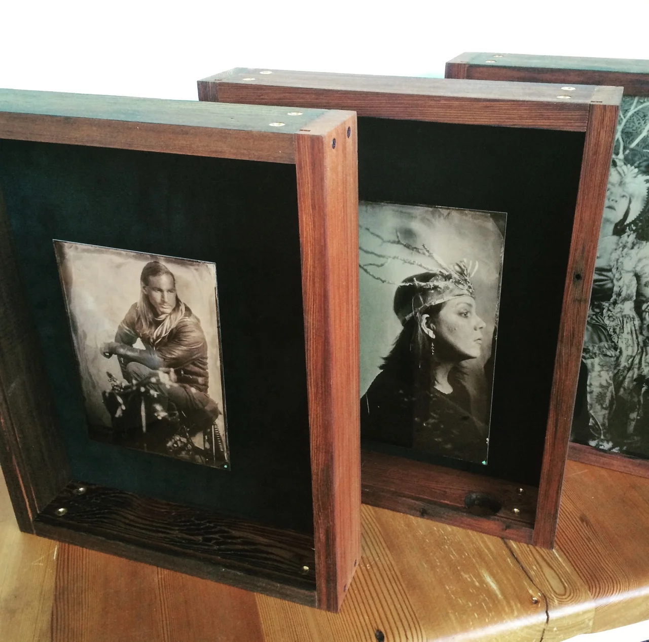  Reclaimed redwood photo frames for photographer Josh Lacunha  http://www.lacunha.com/.  