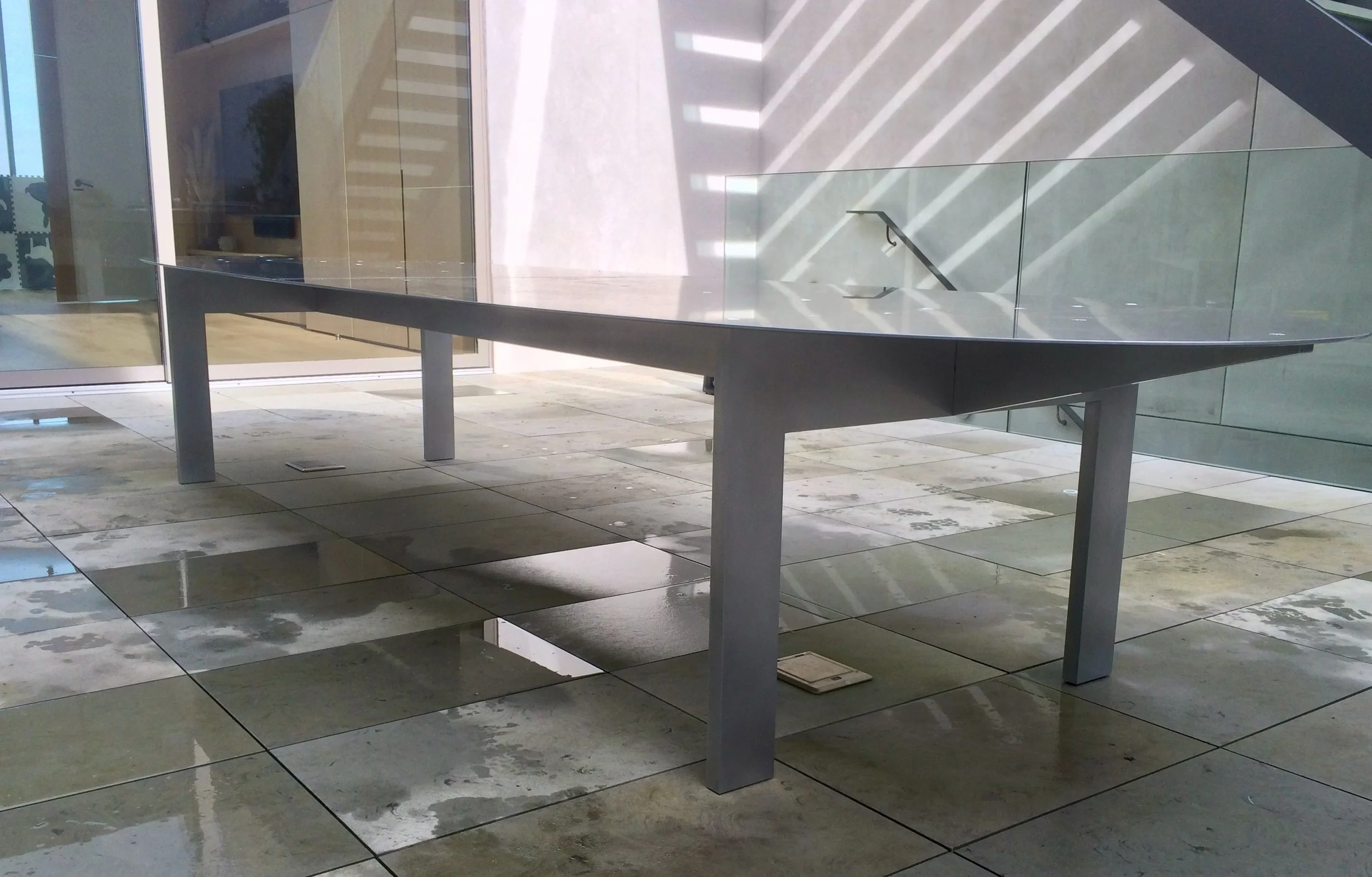  Aluminum table base. Design by Casey Ramirez 