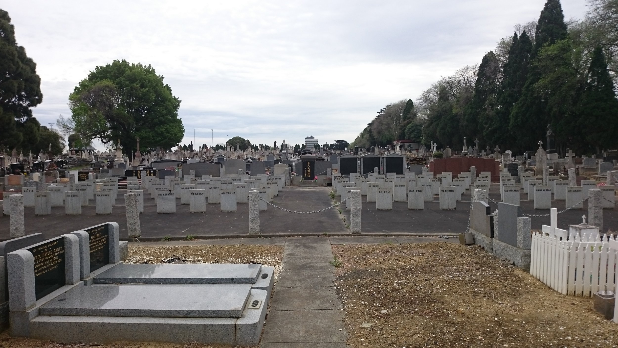 The memorial site.
