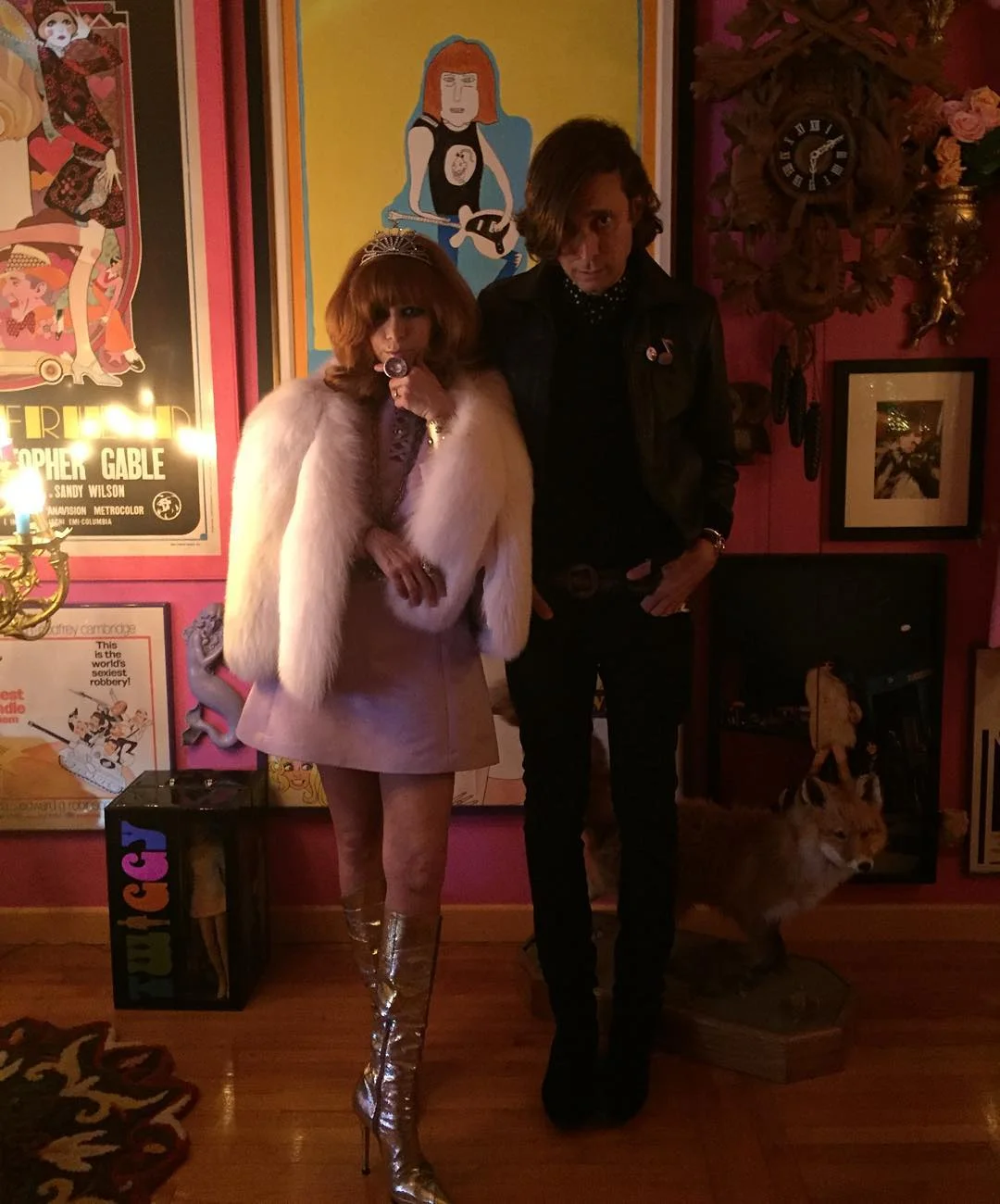 Linda Ramone and Hedi Slimane