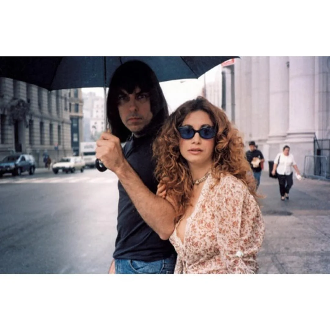 Linda and Johnny Ramone on their wedding day