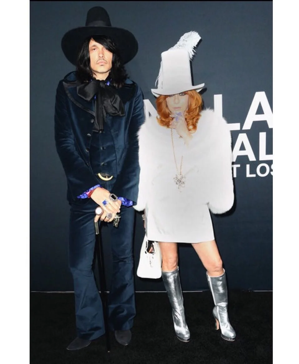 Linda Ramone and JD King at Saint Laurent at the Palladium