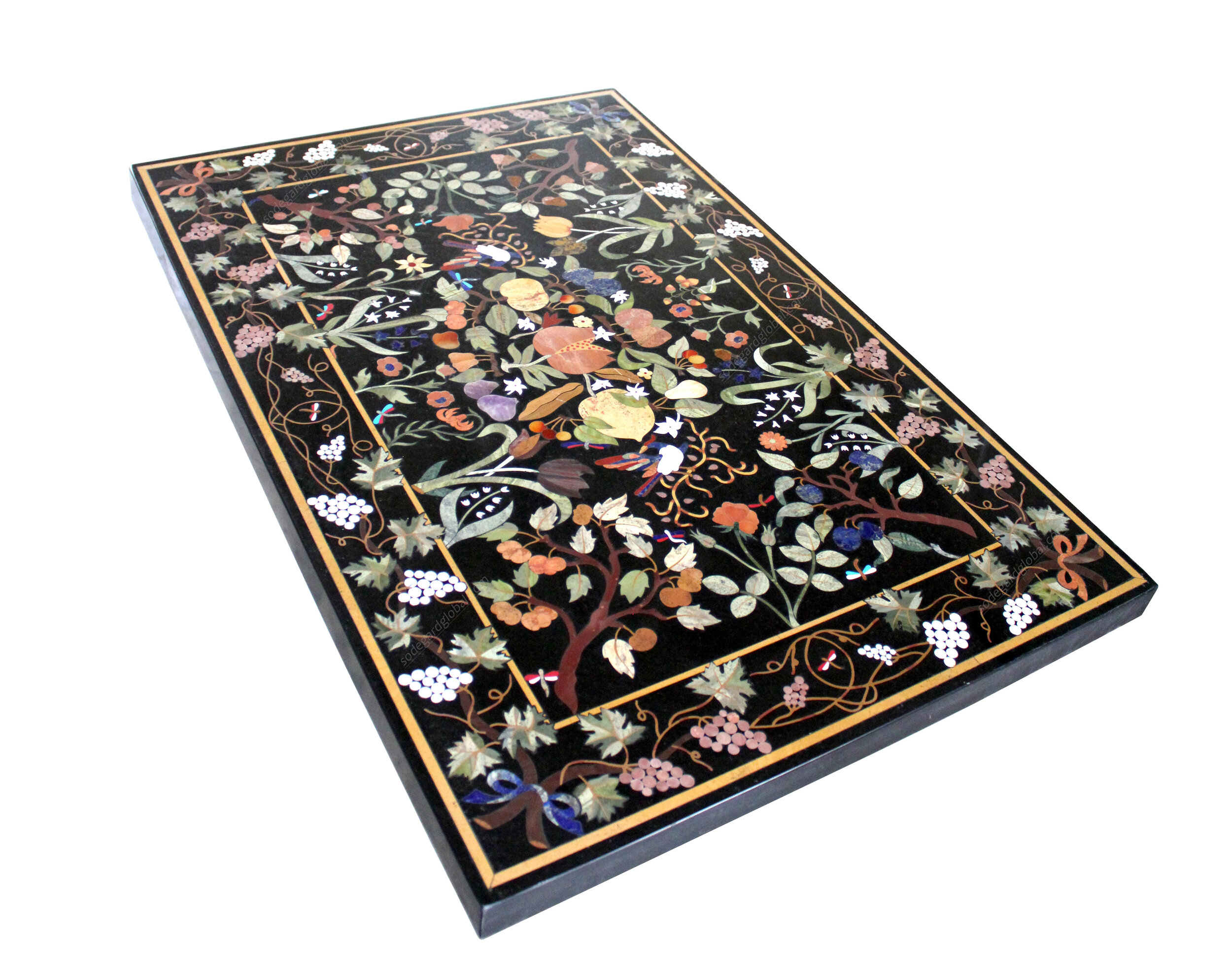 Pietra Dura Small Coffee Table (TOP ONLY) — Stephanie Odegard Co. Ltd