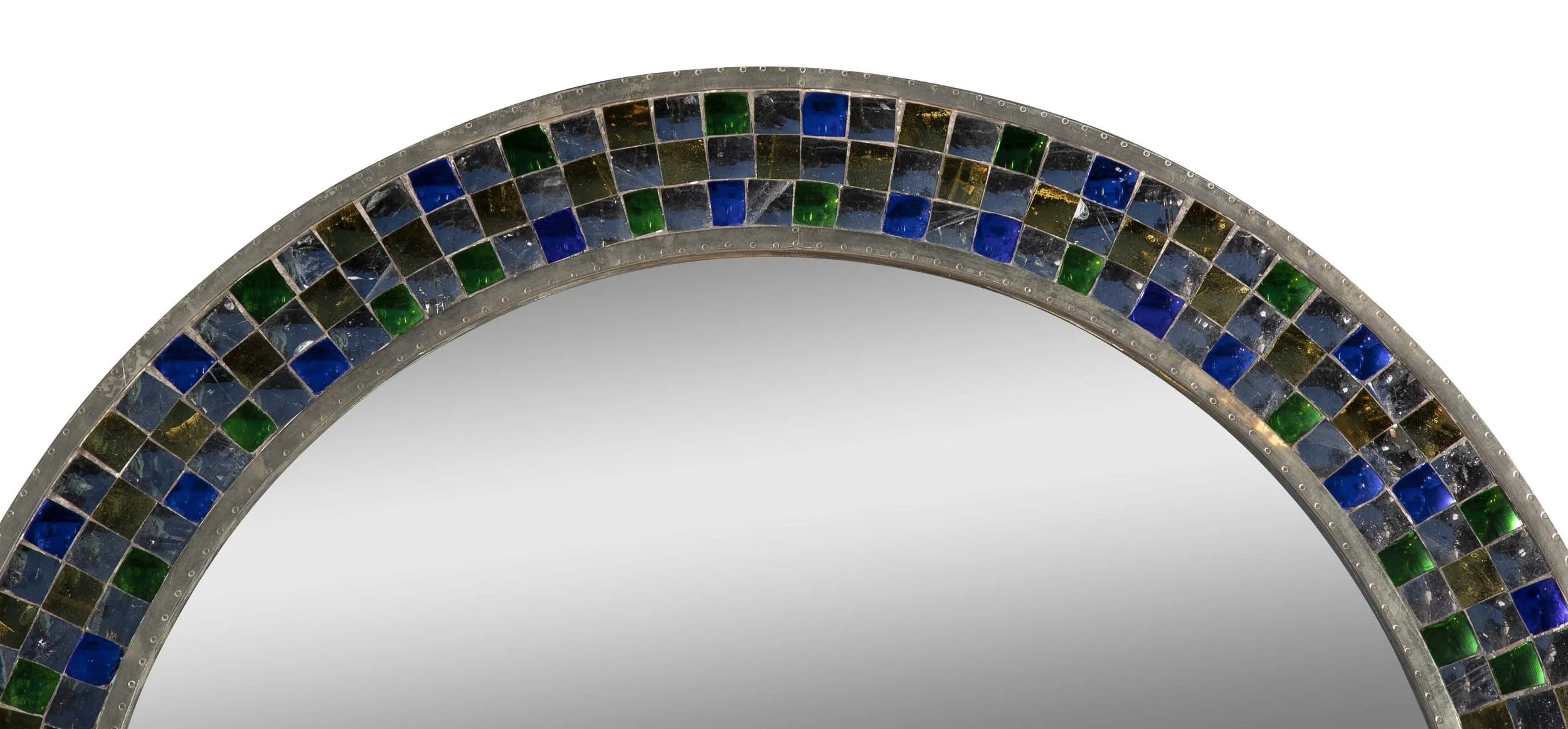 Colorful Round Tikria Mirror — Stephanie Odegard Co. Ltd. Furnishings ...