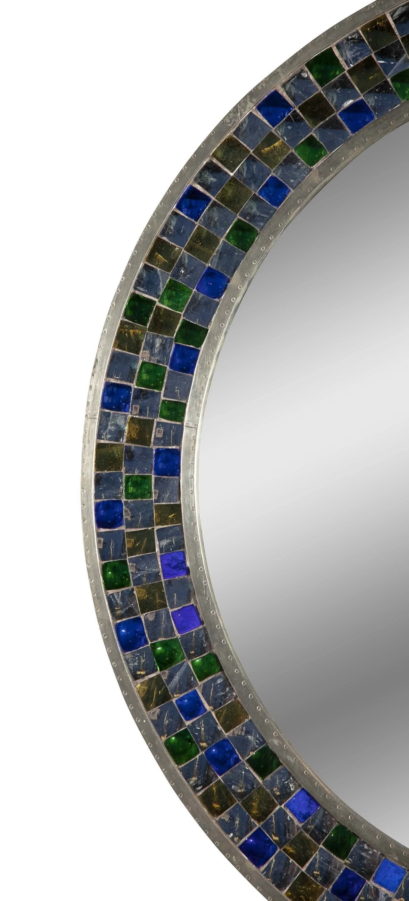 Colorful Round Tikria Mirror — Stephanie Odegard Co. Ltd. Furnishings ...