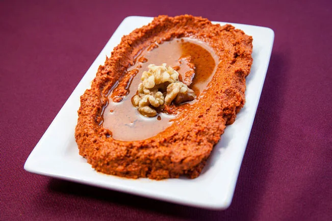 Muhammara at Aleppo’s Kitchen taken from the menu