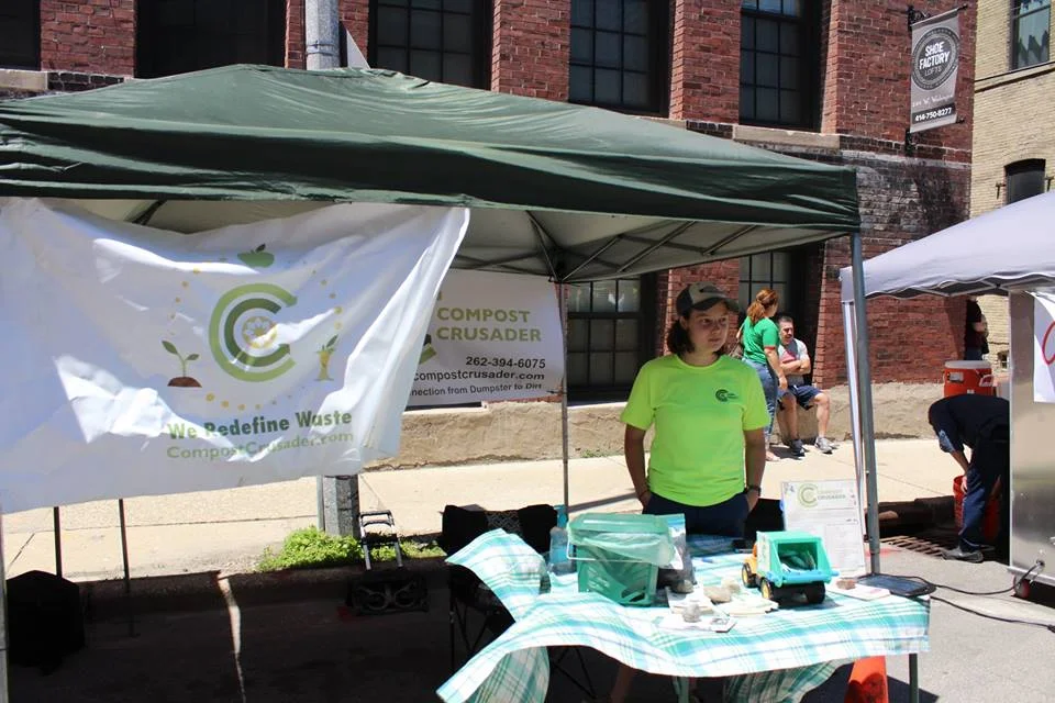 Compost Crusader at our recent Garlic Fest!