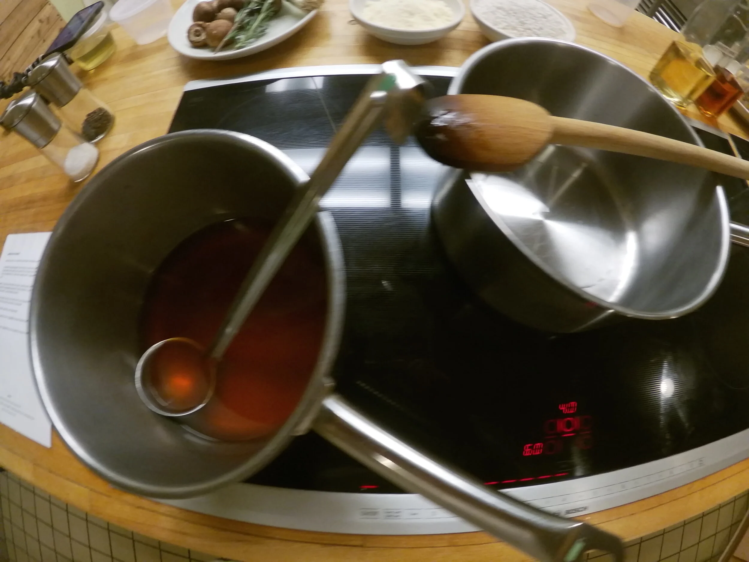 3. Heat stock in small saucepan
