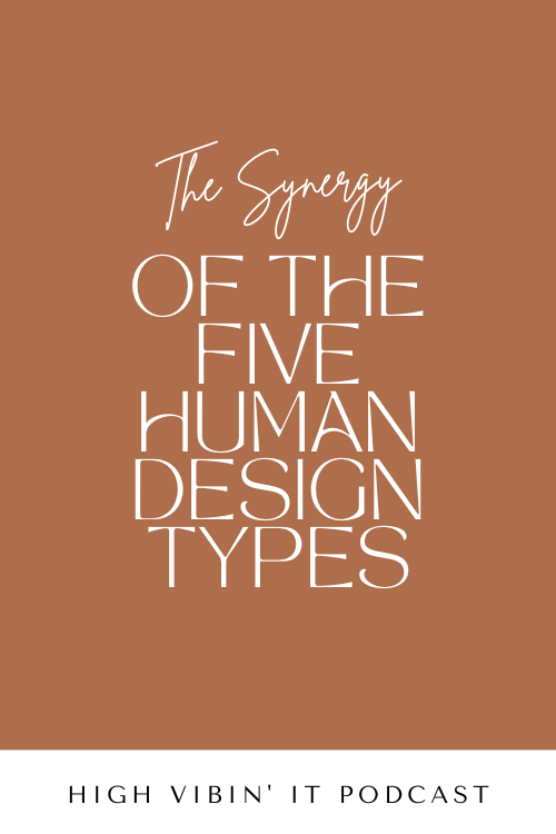 Synergy of the Five Human Design Types with "Love Human. Be Spirit."