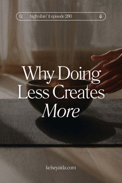 Why Doing Less Creates More