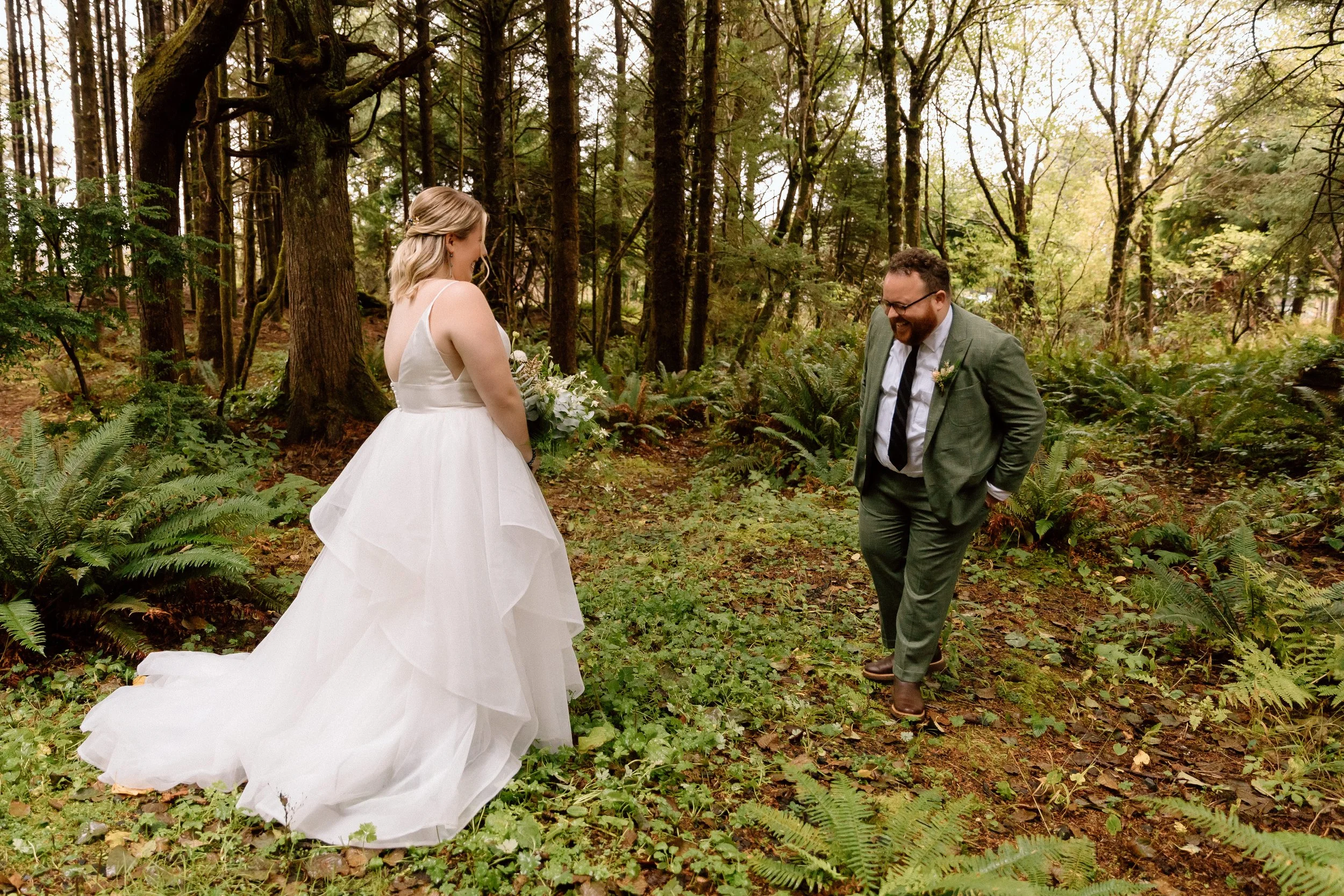 First look amongst the trees on the Oregon Coast