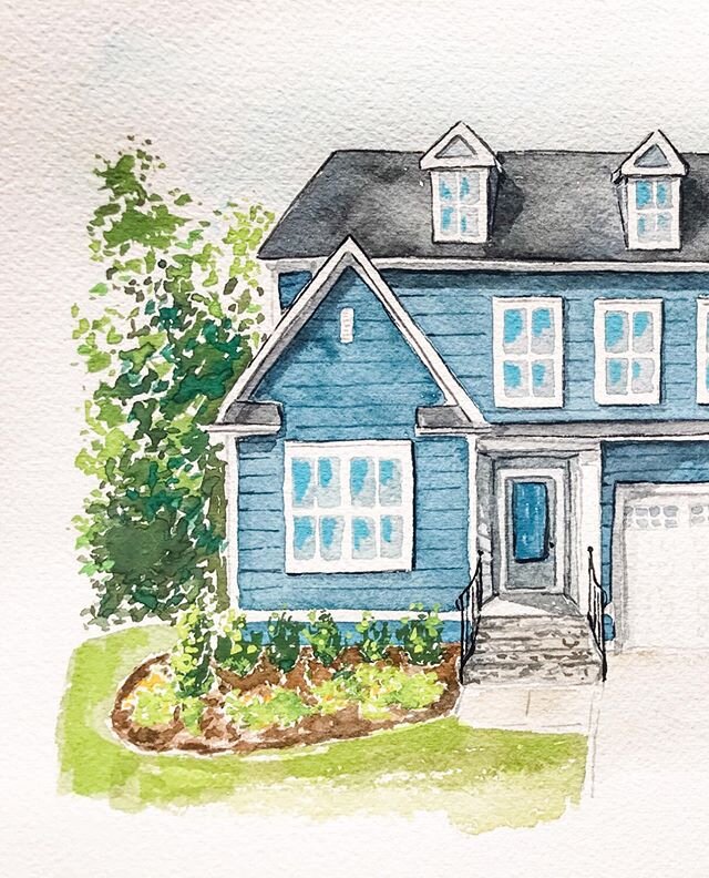Whether you gift it to yourself, a family member or a friend a home portrait is a gift that keeps on giving. Swipe for a close up video of the little details on this home!