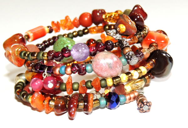 Autumn Harvest Memory Wrap Bracelet