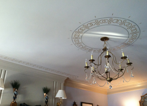 Ceiling Art Custom stenciling