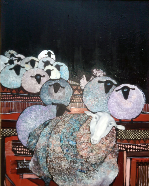 Blind Sheep Acrylic, 20"x16"