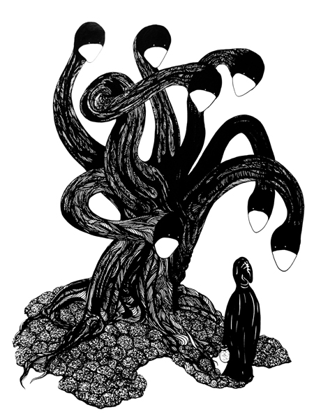 What's This? Ink on paper, 14"x11"