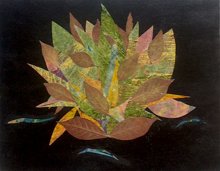 Lotus Mixed media, 8"x10"
