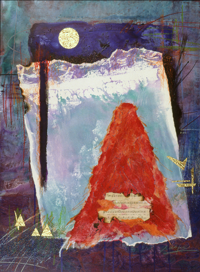 From the Land of the Braves #3 Mixed Media, 40"x30"