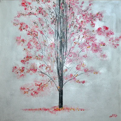 Spring Under Snow Mixed media, 36"x36"