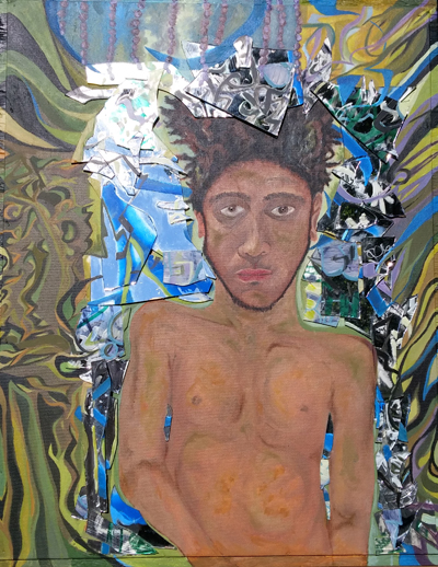 Reflection Mixed media, 32"x26"