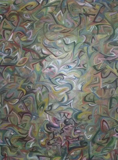 One Acrylic, 20"x16"