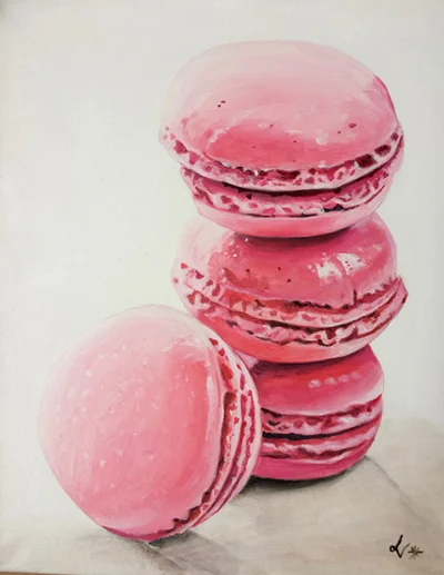 Sweet Macarons Acrylic on canvas, 20"x16"