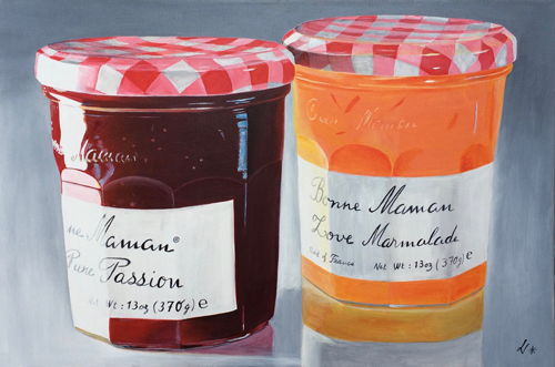 Passion and Love Marmalade Acrylic on canvas, 24"x30"