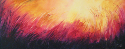 Glory Bound Acrylic on canvas, 40"x16"