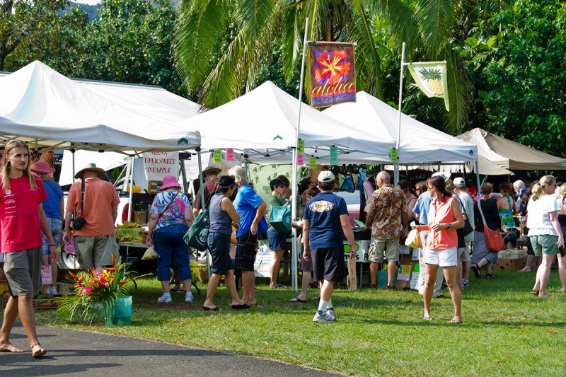 local farmers market, Hanapepe Park
